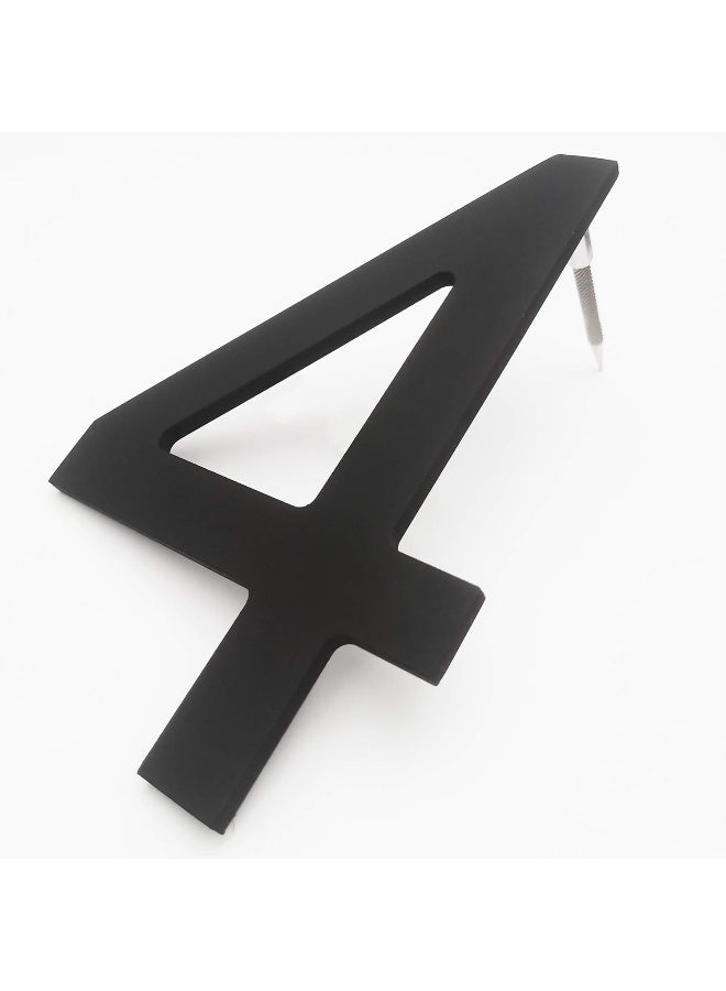 BetLight 6 Inch House Numbers- Modern Floating Stainless Steel Home Address Number Elegant Black Finish, Number 7 - Image 4